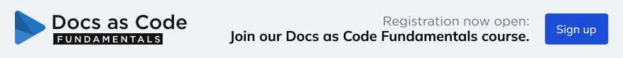 Docs as Code Fundamentals